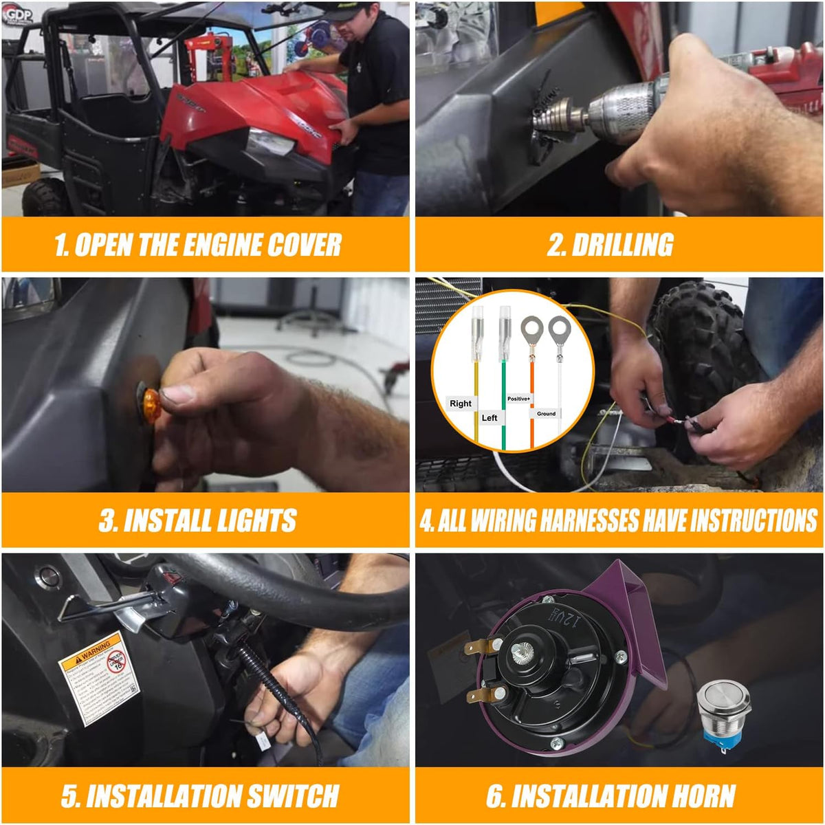UTV Turn Signal Kit with Horn and LED Blinker S89785