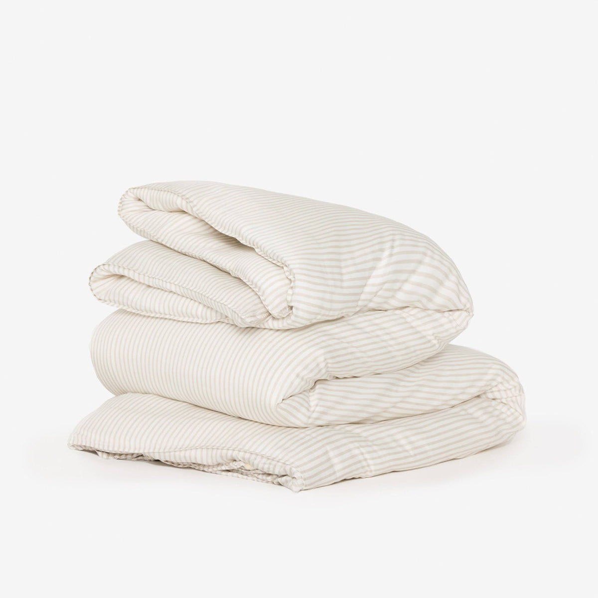 Gray Stripe Full/Queen Eucalyptus Duvet Cover Y4969