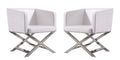 Faux Leather Accent Lounge Chair (Set of 2) C483