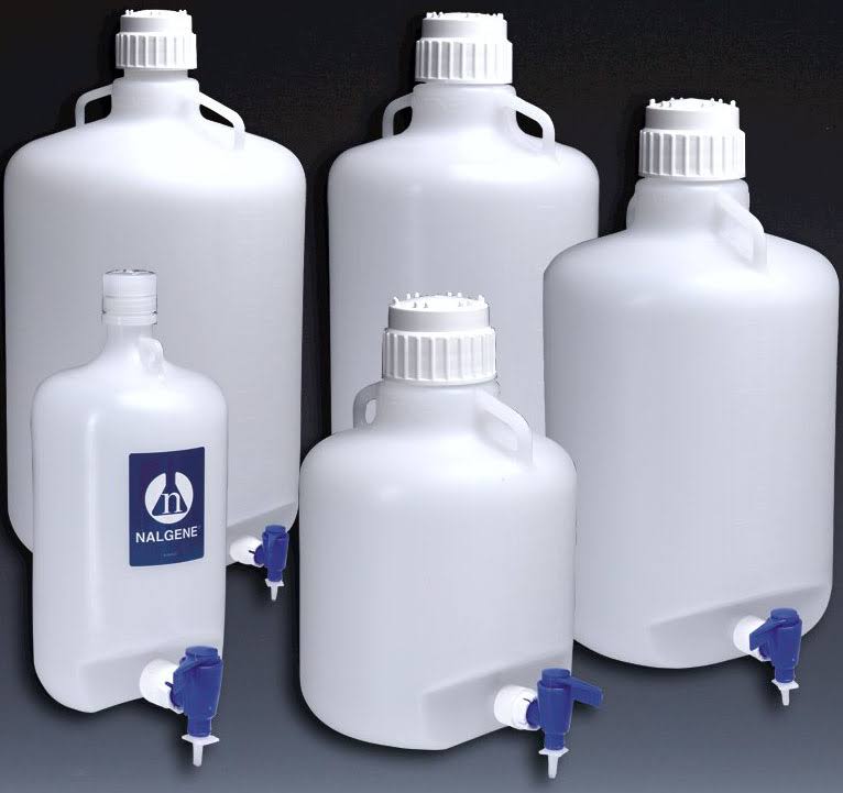 LDPE 4 L Carboy with Spigot (Case of 6) S10091