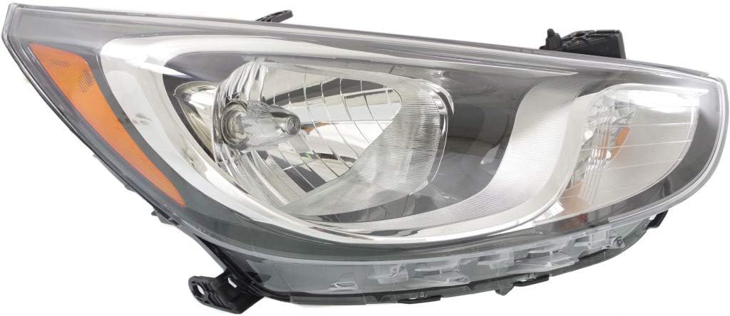 Hyundai Accent Headlight Assembly 2012 2014 Driver Side Halogen N744196