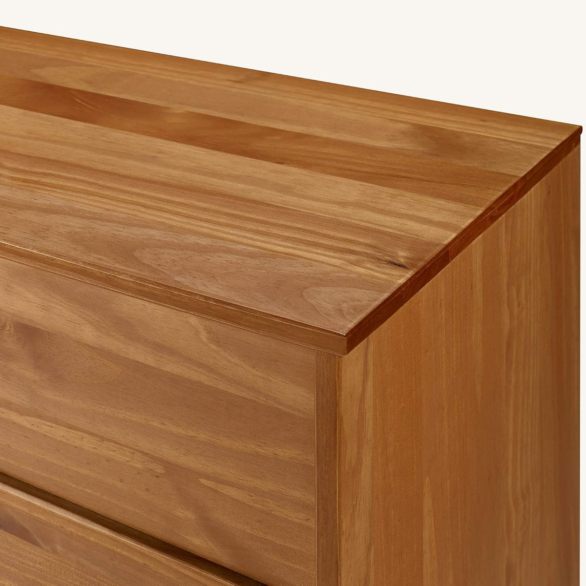 6 Drawer Caramel Wood Dresser B3092