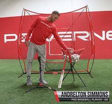 Red Baseball Softball Net with Strike Zone, 3 Training Balls, Tee Ball Caddy E643