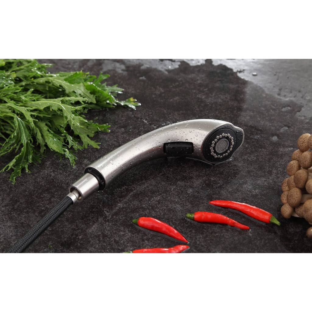 Brushed Nickel Single-Handle Pull-Out Sprayer Kitchen Faucet G36800