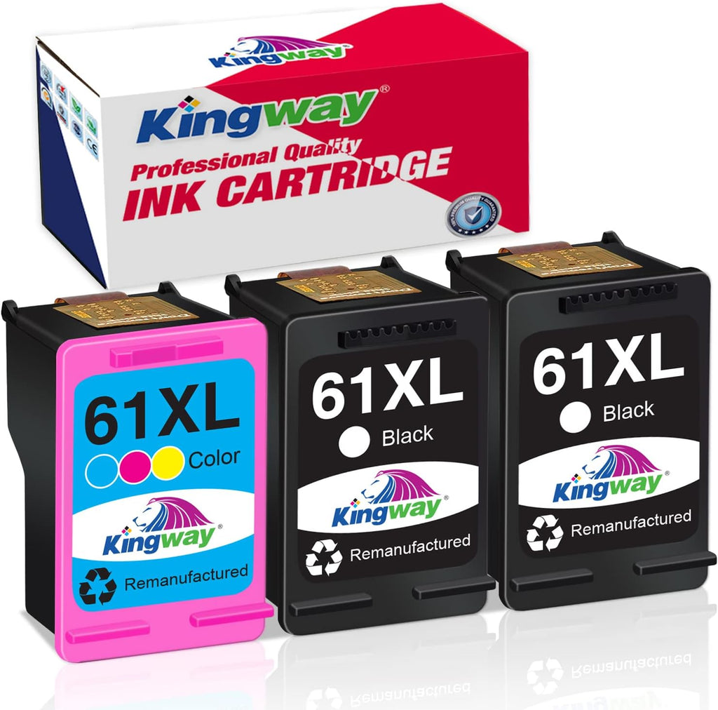 2 Black 1 Tri-Color Remanufactured Ink Cartridge D665