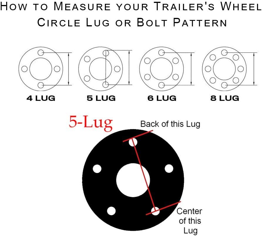 2 Sets 5 Bolt 4.5 Trailer Hub Kit 3500 lb Trailer Axle I5039