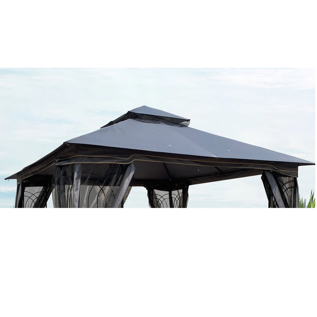 Gray Patio Gazebo Replacement Canopy Top O279