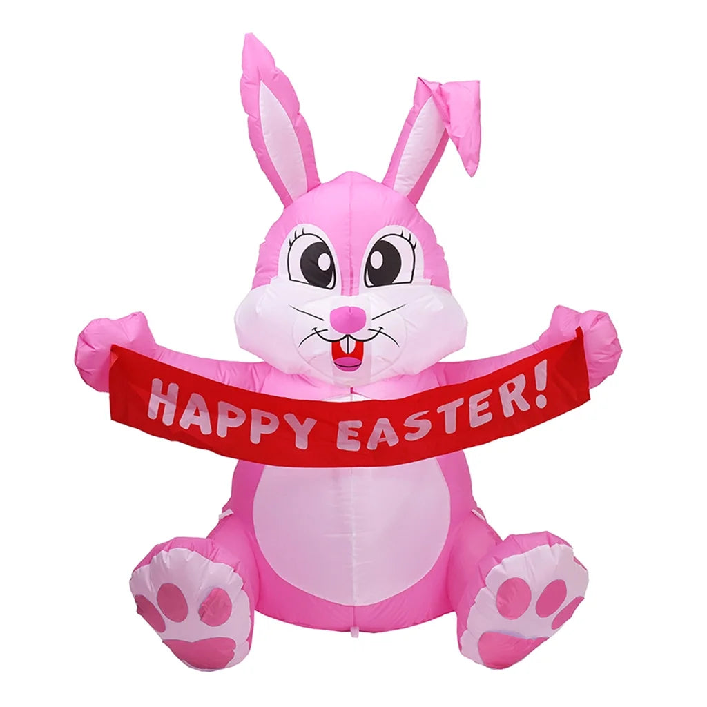 1.5m Inflatable LED Night Light Easter Bunny H373563