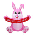 1.5m Inflatable LED Night Light Easter Bunny H373563
