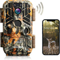 4K/30MP WiFi Trail Camera with No Glow Night Vision Motion Activated Waterproof Game Cam L6400