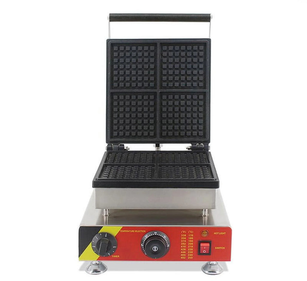Square Waffle Baker Machine Nonstick Muffin Maker 4PCS P47528