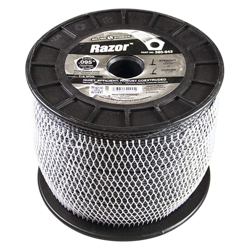 Silver Streak Razor Trimmer Line .095 5 lb. Spool, 1 Pack of 2 T535