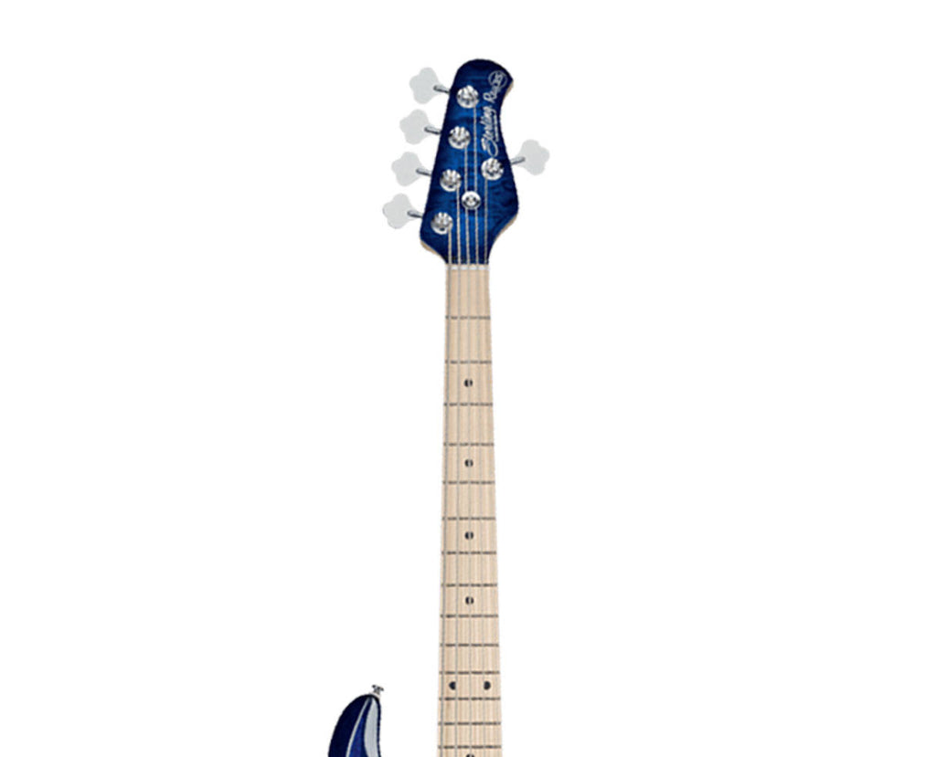 Neptune Blue Quilted Maple 5-String Stingray F886