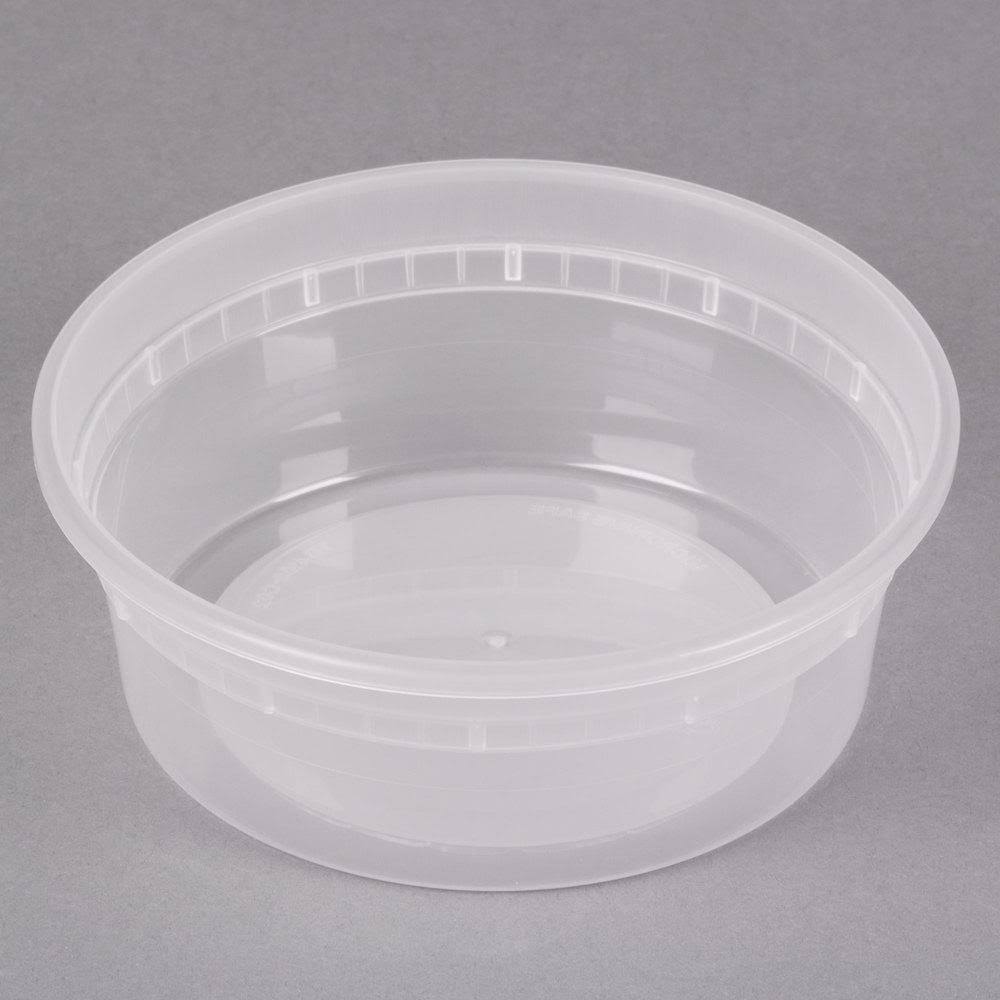 Translucent 8 oz Microwavable Container T4398