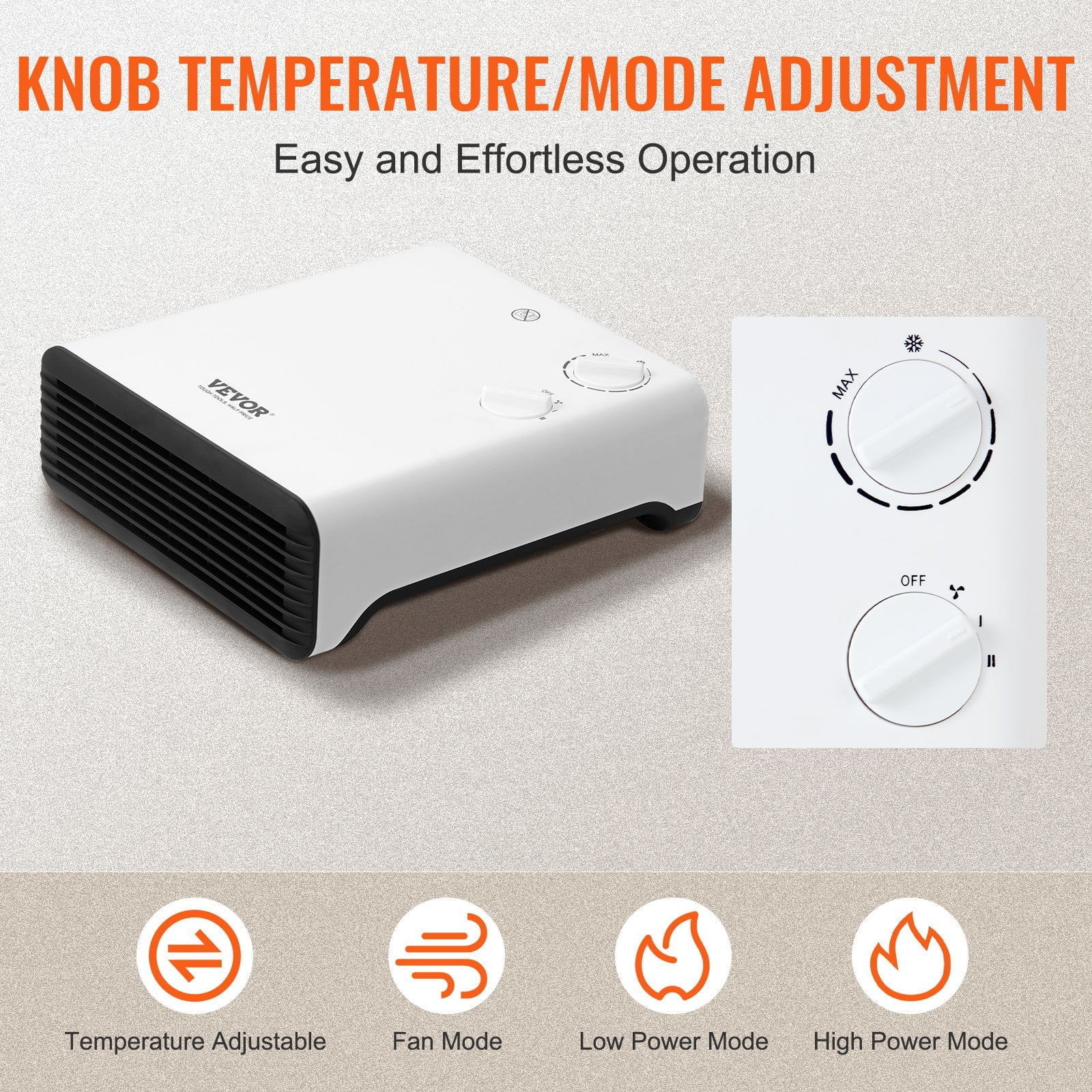 1500W Electric Wall Heater, White E2371