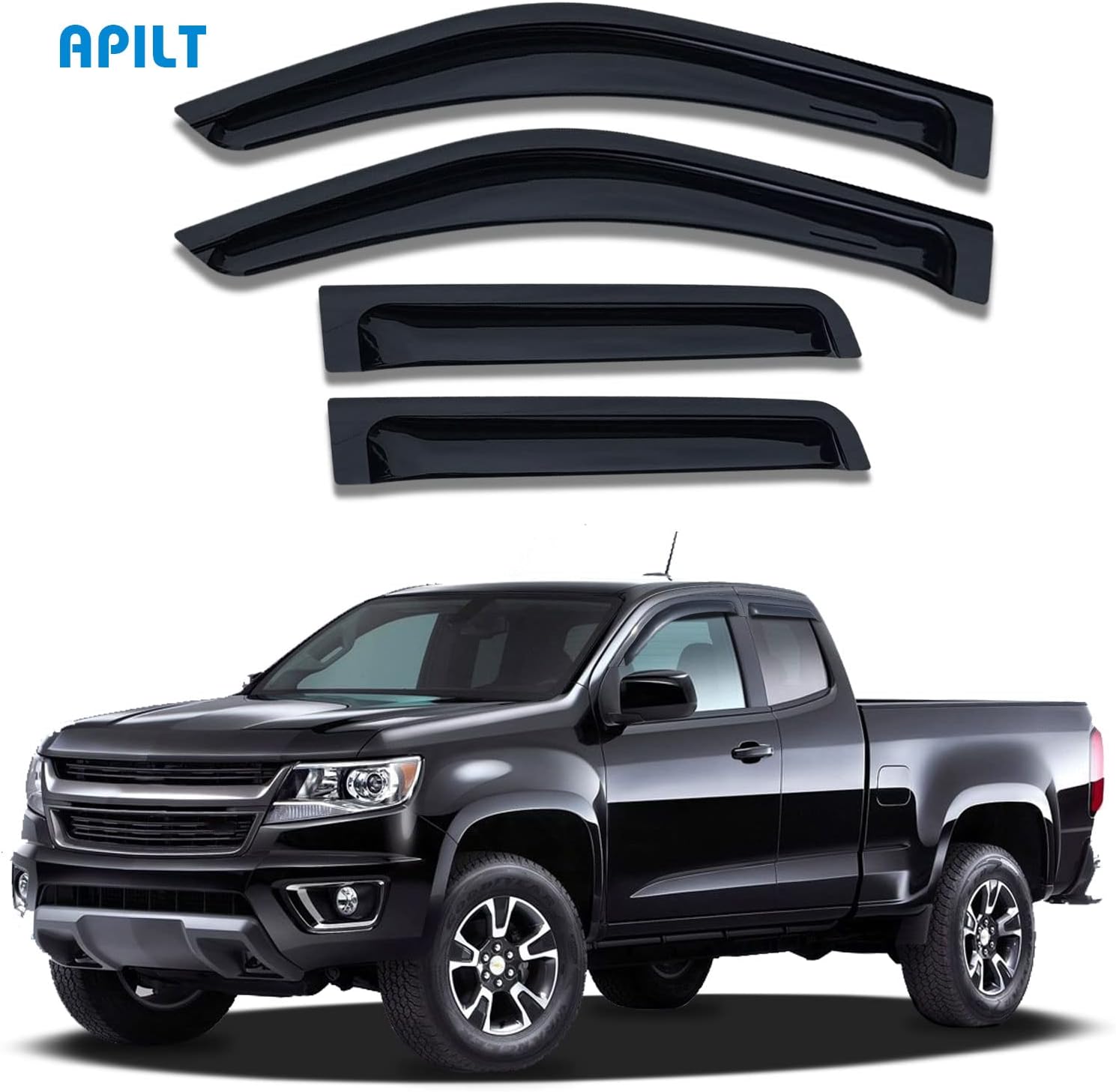 Dark Smoke 4-Piece Side Window Deflectors G778360