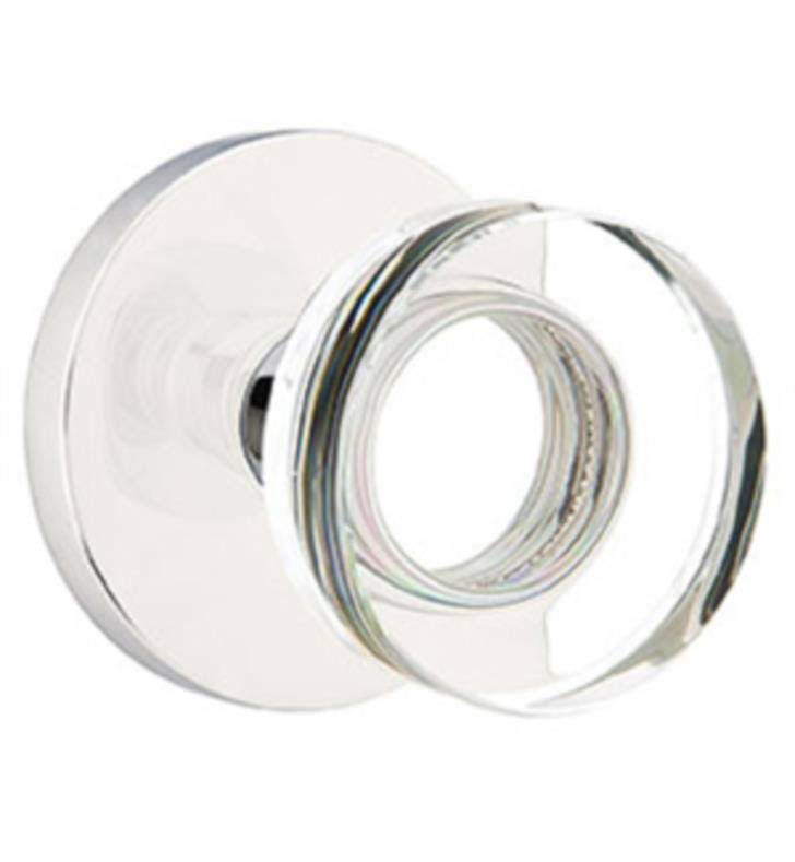 Passage Round Knob with Disk Rose, Bright Nickel P563649